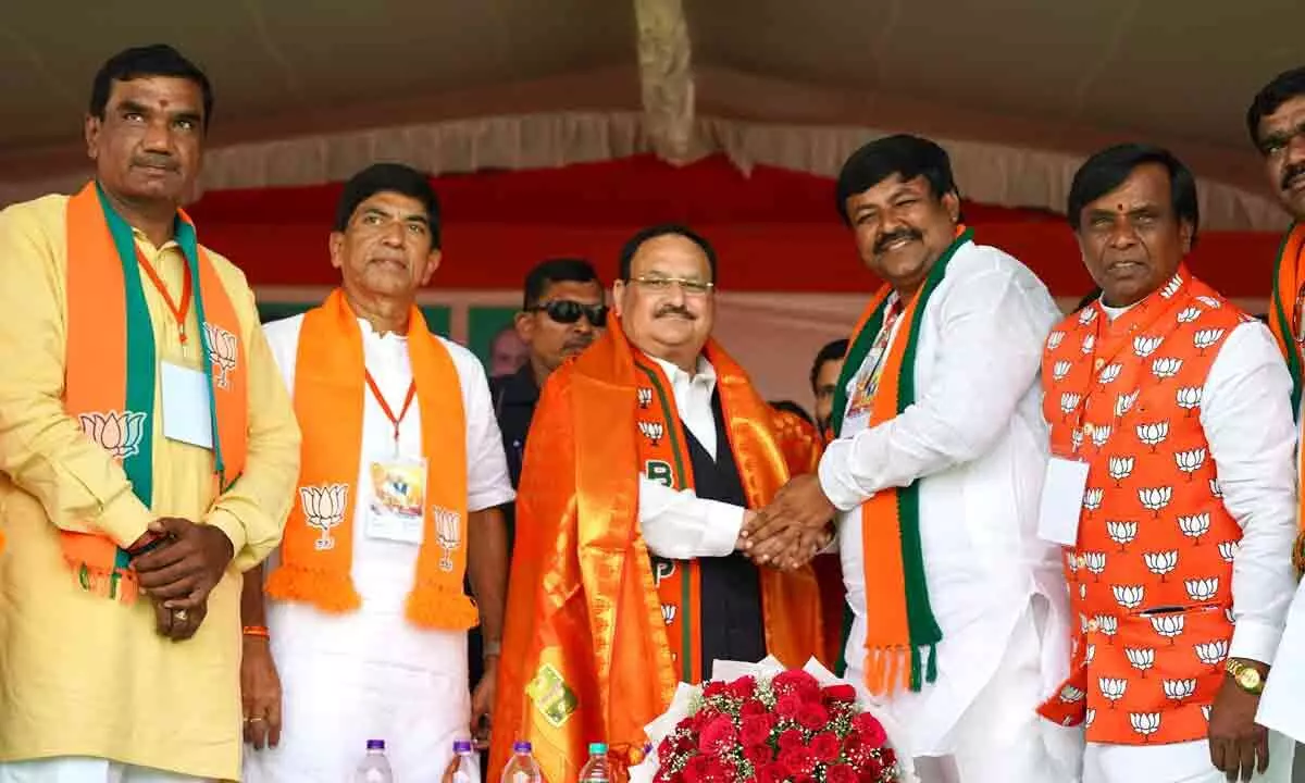 Hyderabad: Only BJP can fight against family rule in country says JP Nadda