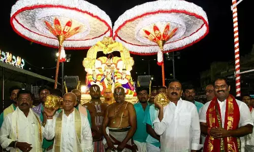 Majestic Kaisika Dwadasi fete at Srivari temple