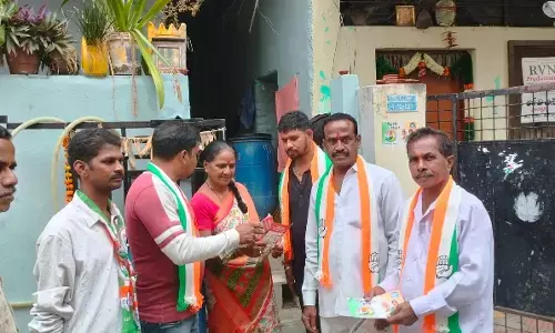 Secunderabad Cantonment Congress candidate Venela campaigns in Tirumalagiri