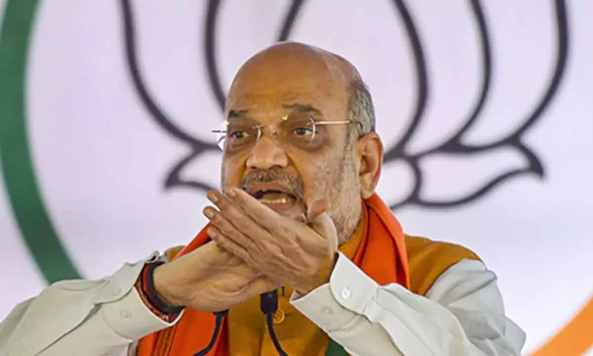 Amit Shah addresses media, alleges KCR of resorting to corruption