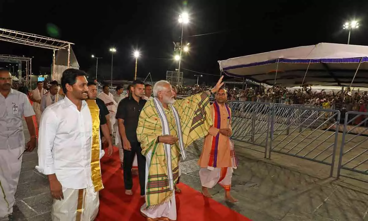 PM Modi to arrive in Tirupati today, to visit Tirumala tomorrow, security beefed up