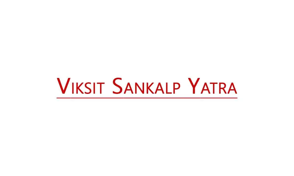 Narasaraopet: JC Syam Prasad flags off Viksit Sankalp Yatra vehicle