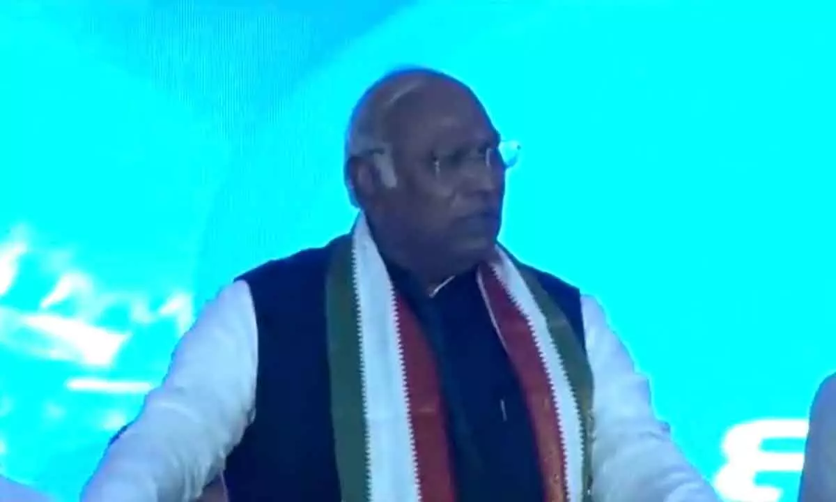 Kharge fumes at party workers for distubing his speech