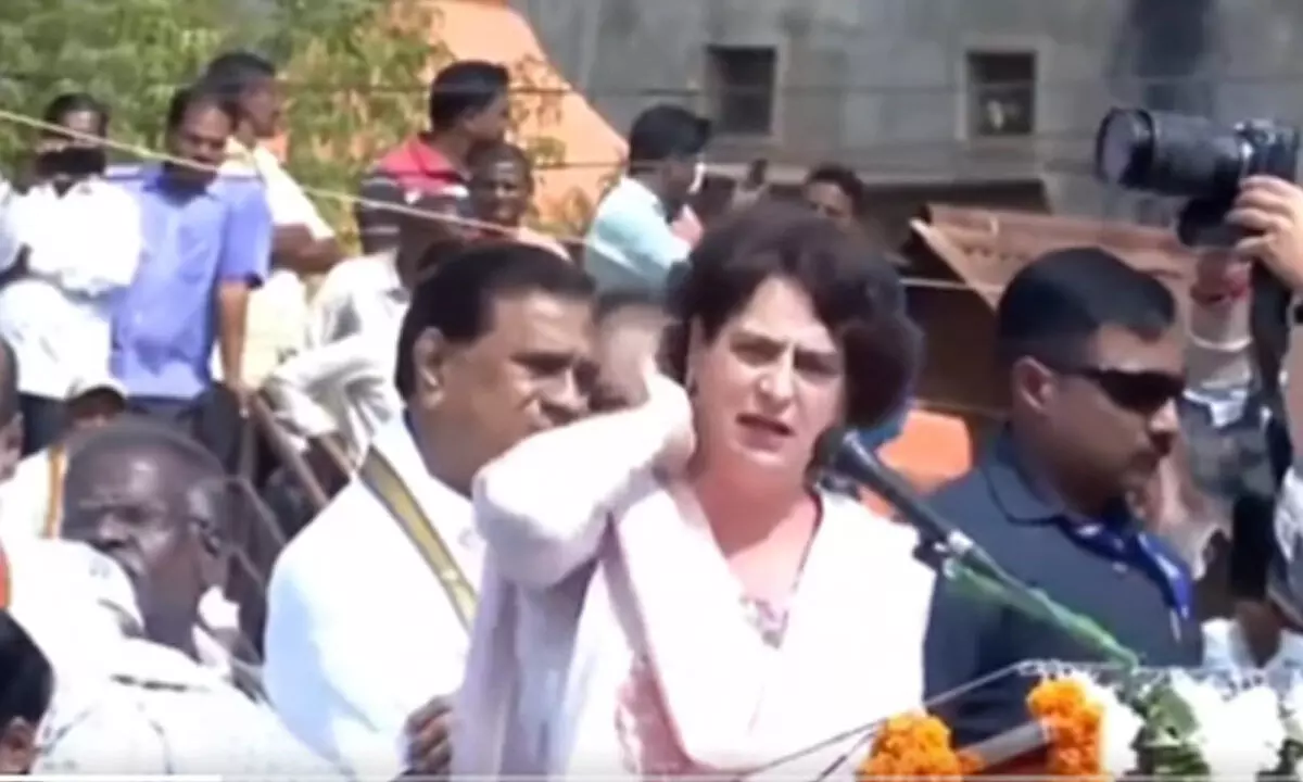 BJP & BRS turned rich parties by appropriating public money: Priyanka Gandhi