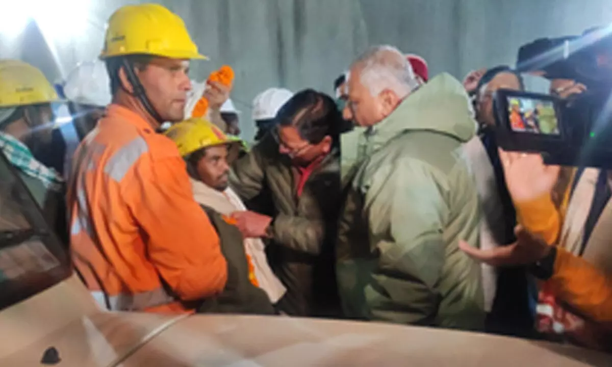 All 41 trapped workers extricated from Uttarakhand tunnel