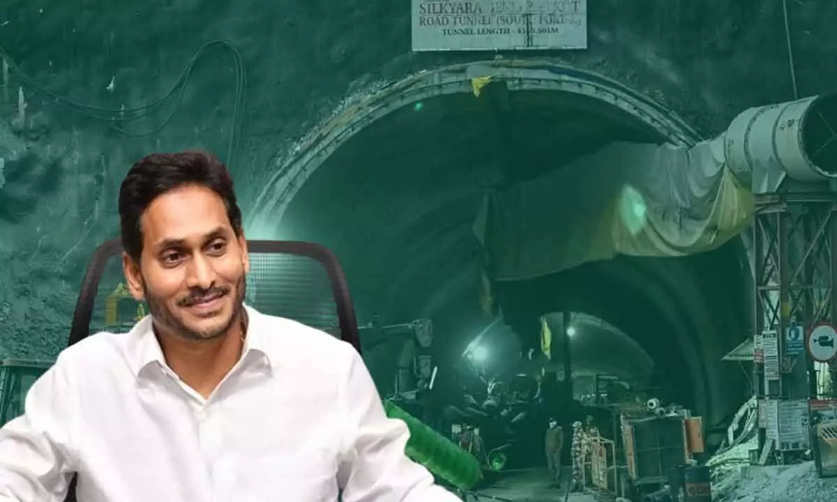 YS Jagan lauds rescuers for saving workers trapped in Silkyara tunnel in Uttarkashi