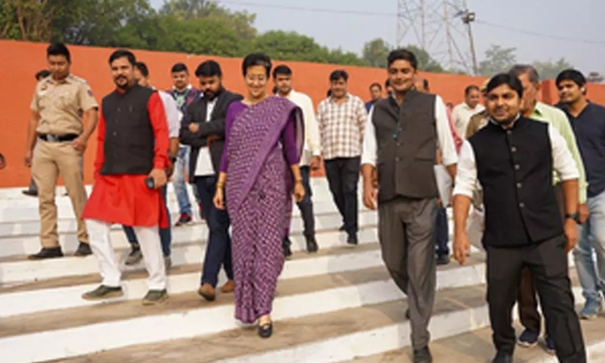 Atishi inspects Okhla wastewater treatment plant, pulls up officials for projects delay