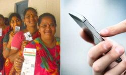 Voters who come with mobile phones facing problem as no place to deposit before entering booth.