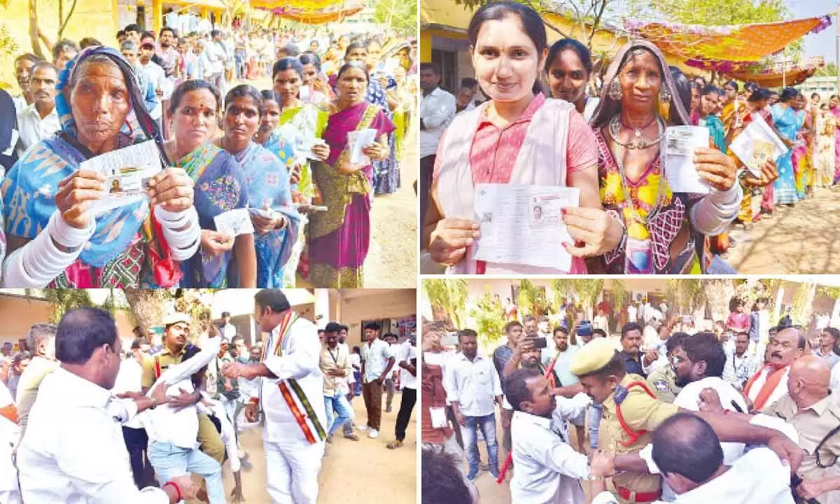 Warangal: People in droves queue up to cast their votes