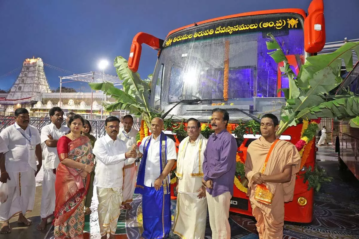 Chennai-based University vice chancellor had donated two buses to Tirumala