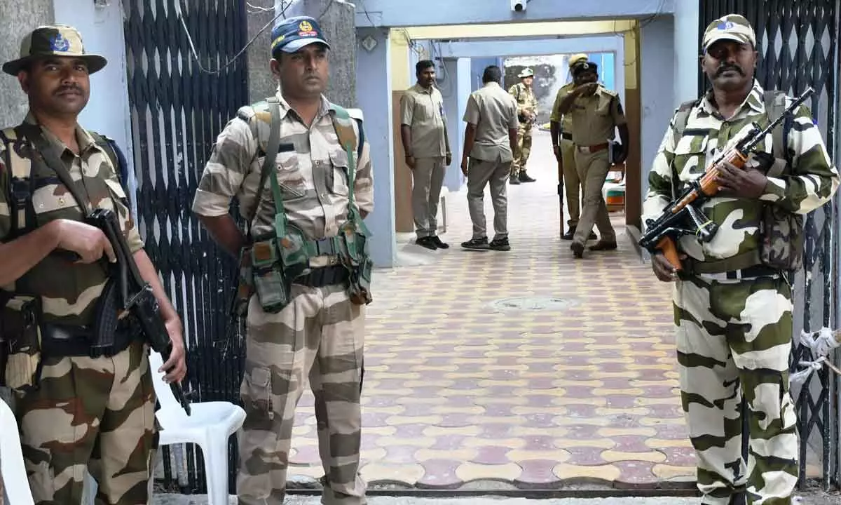 Security beefed up at vote counting centres in Hyd’bad, Sec 144 imposed