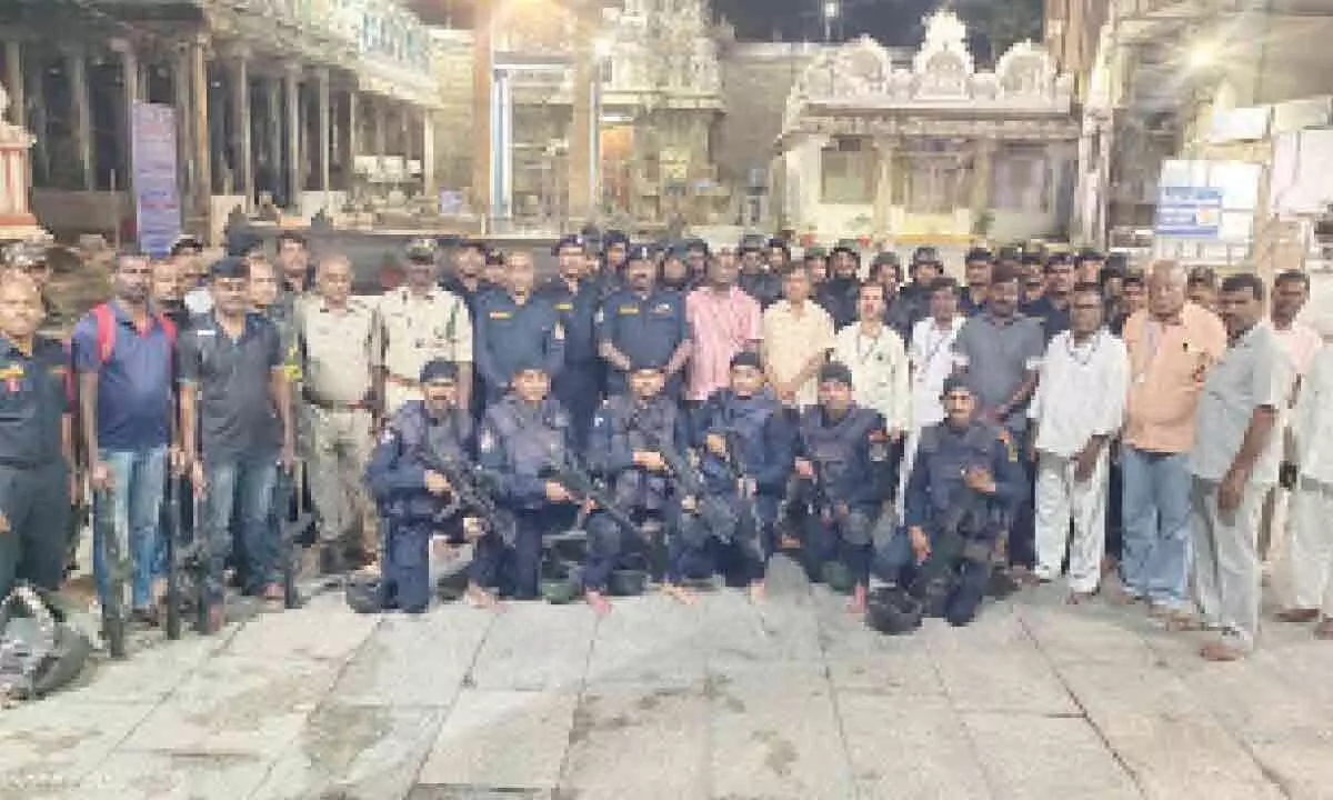Tirupati: Octopus mock drill held at Govindaraja Swamy temple