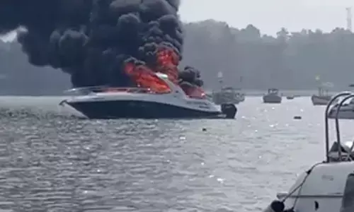 Luxury yacht catches fire off Mumbai, one critically scalded