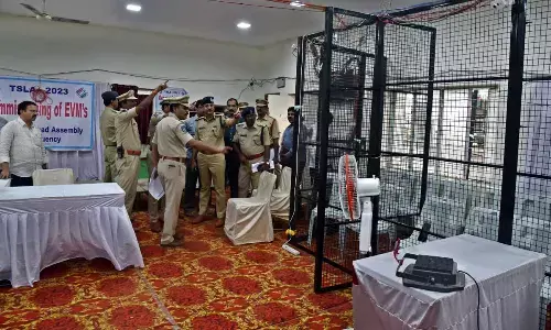 Tight security in & around counting centres