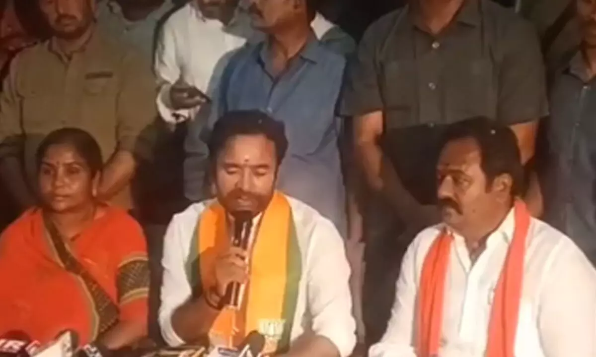 Kishan thanks people of Kamareddy for candidates victory