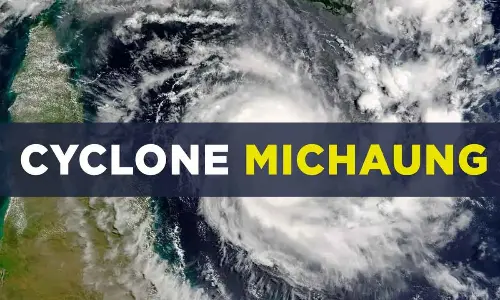 Cyclonic Storm “MICHAUNG” over Southwest Bay of Bengal