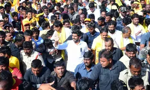 Lokesh’s Yuvagalam gets 3-day break due to cyclone Michoung