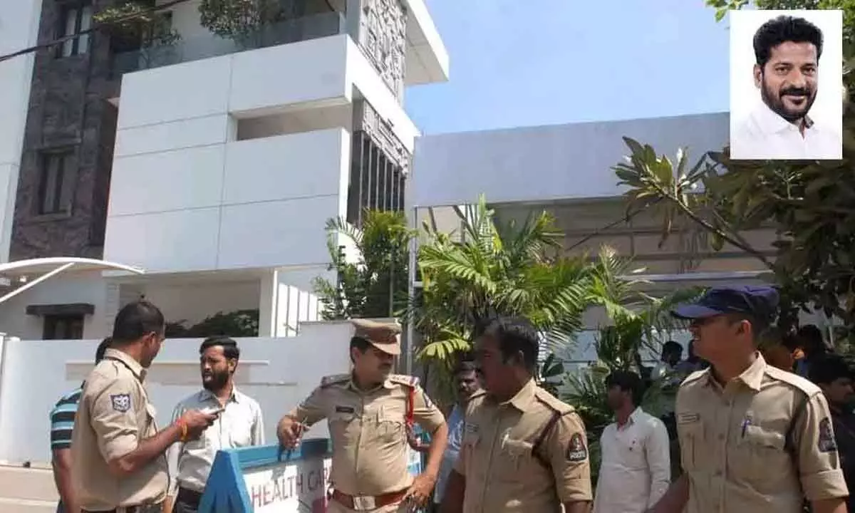 Security beefed up at CM designate Revanth Reddys house in Hyderabad