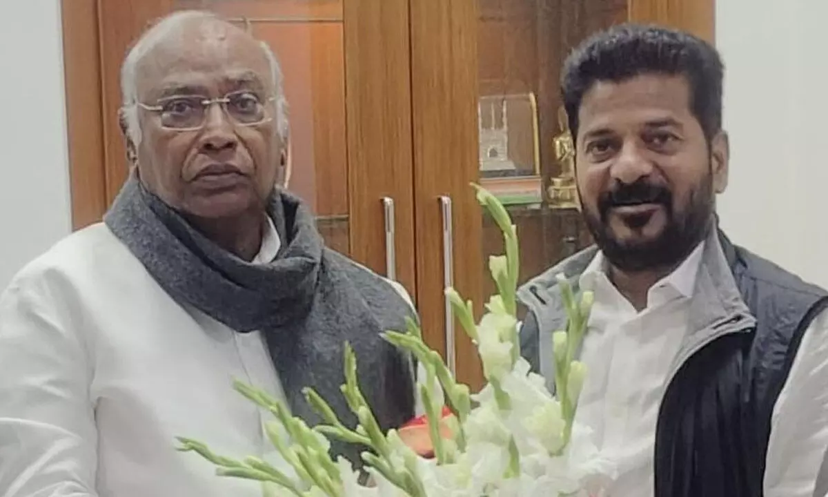 Revanth meets Cong top brass in Delhi