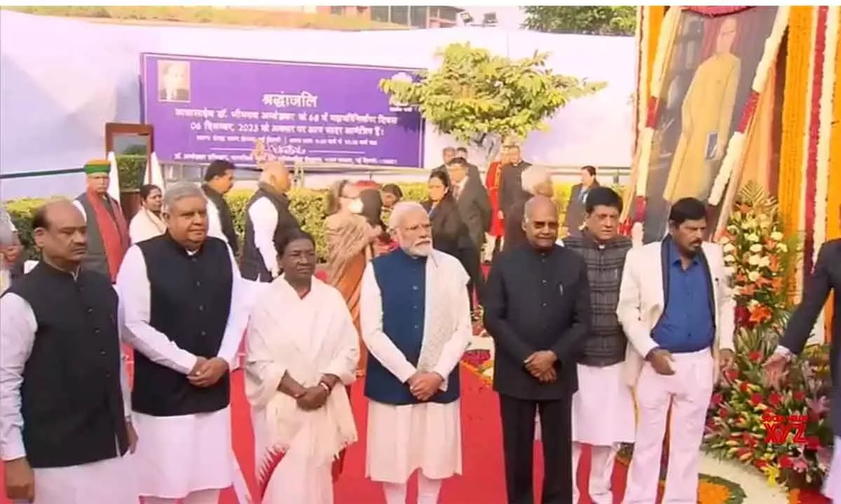 Prez, PM Modi, Kharge pay tributes to Ambedkar on his death anniversary