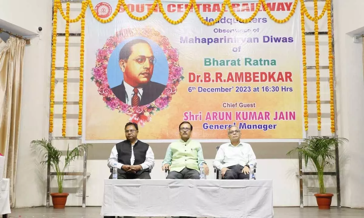 SCR observes 67th Mahaparinirvan Diwas of Dr BR Ambedkar
