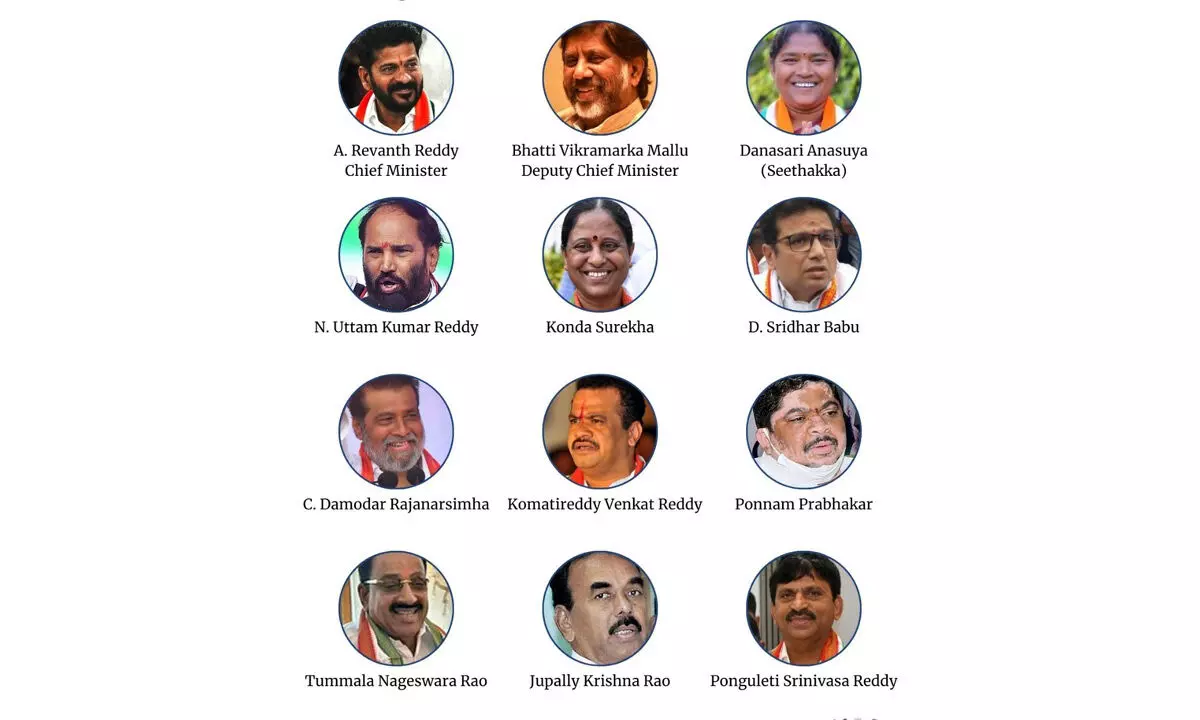 11 Ministers on the way Telangana Assembly