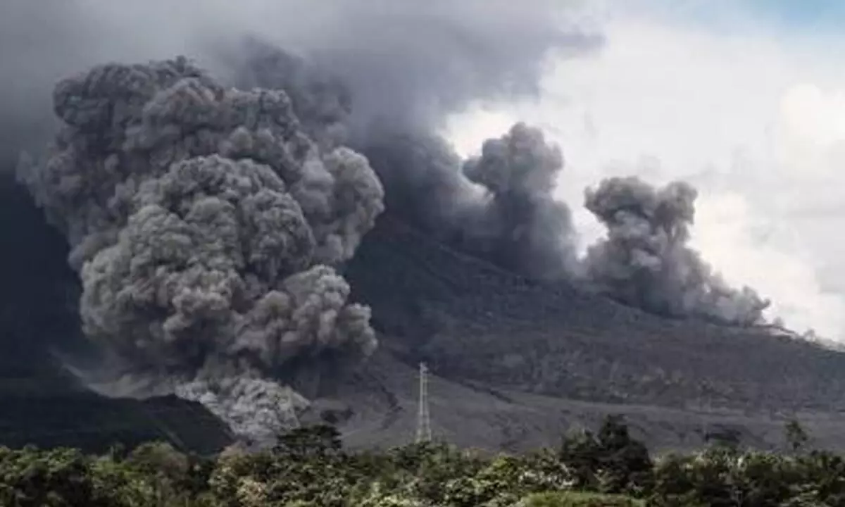 Indonesias Ibu volcano erupts, ash up to 1,200m