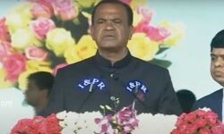 Komatireddy Venkat Reddy took oath as Telangana minister.