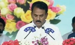 Kollapur MLA from old Mahbubnagar district Jupally Krishna Rao took oath as Telangana minister.