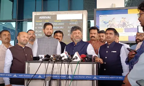 BJP Must Persuade Centre to Release Drought Relief Funds to State: DCM D K Shivakumar