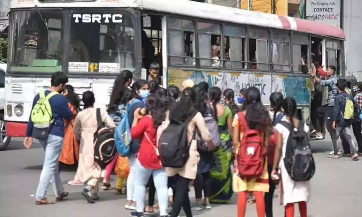 Unaware of scheme launch date, women board buses for maiden free ride