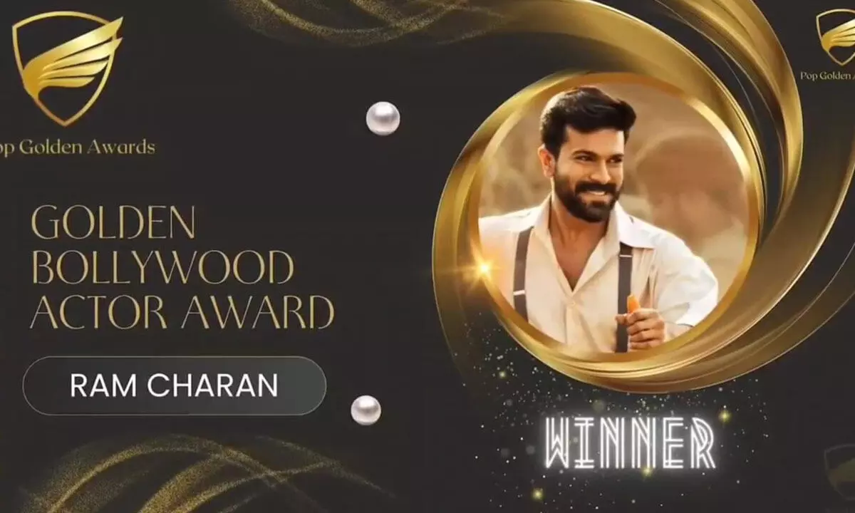 Global Star Ram Charan wins ‘Golden Bollywood Actor of the Year’