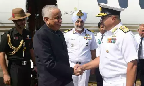 AP Governor arrives in Vizag