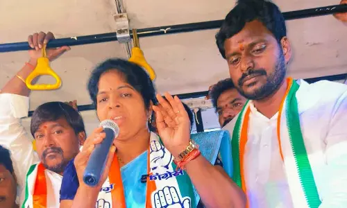 Bandangpet mayor Narsimha Reddy starts free bus travel at Almasguda