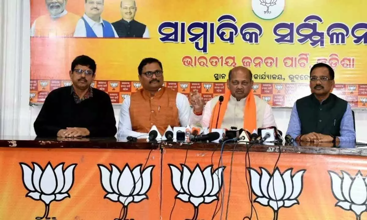 BJP questions Naveen’s silence on I-T raids