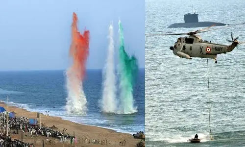 Vizag Turns War Zone: Action-packed feats on display at RK Beach
