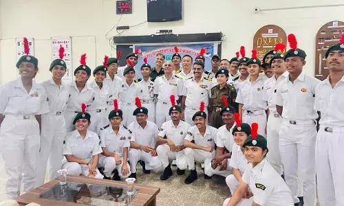 Participants of the Special NCC Yachting Training Camp held in Visakhapatnam