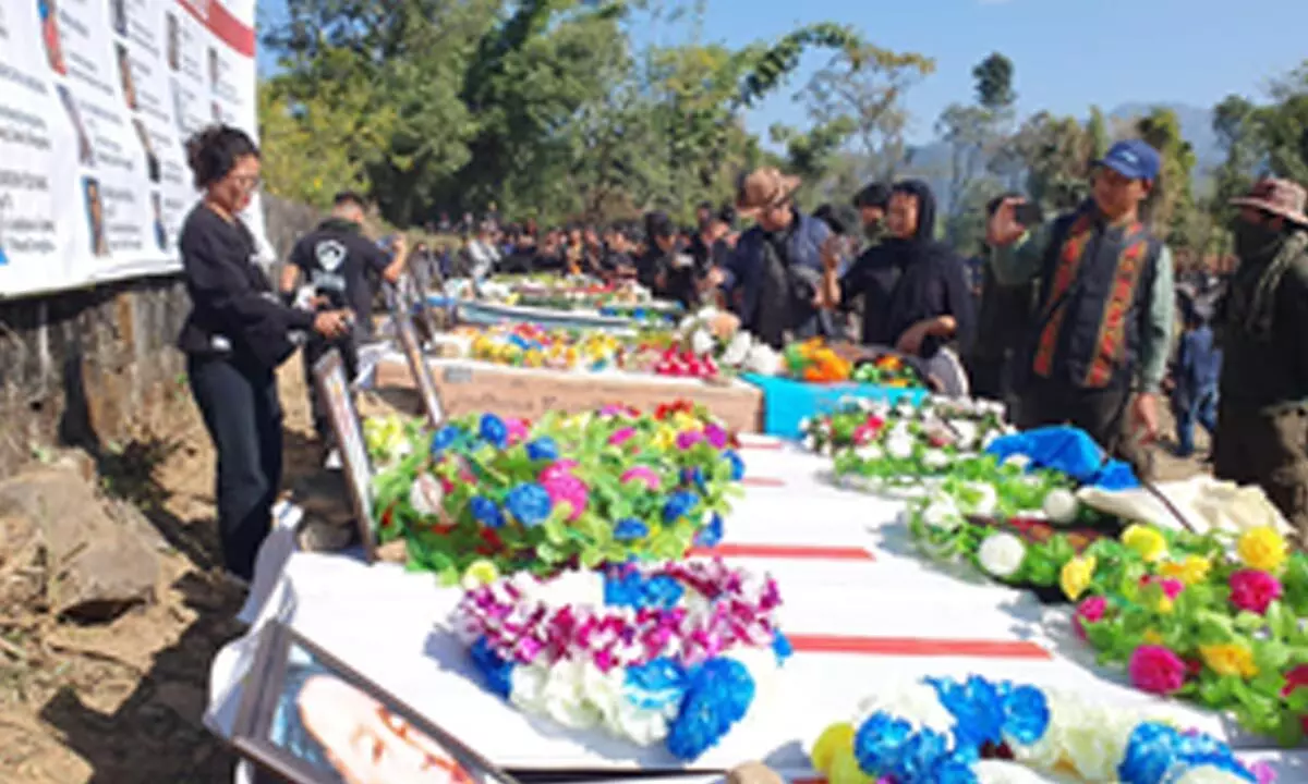 23 killed in Manipur ethnic conflict laid to rest in Kangpokpi district
