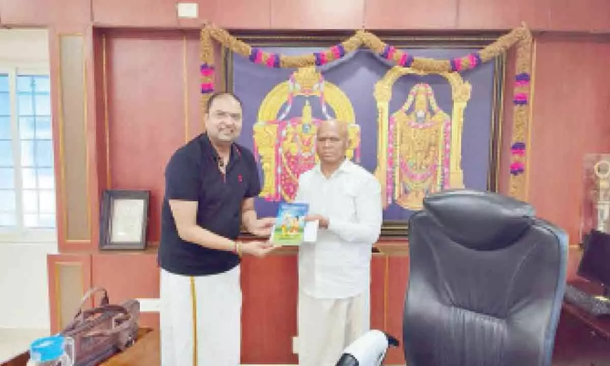 Tirupati: Singapore-based author plans to bring his books in Braille