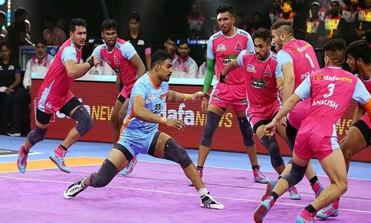 PKL: V Ajith Kumars 16-point performance helps Jaipur Pink Panthers register heart-stopping victory