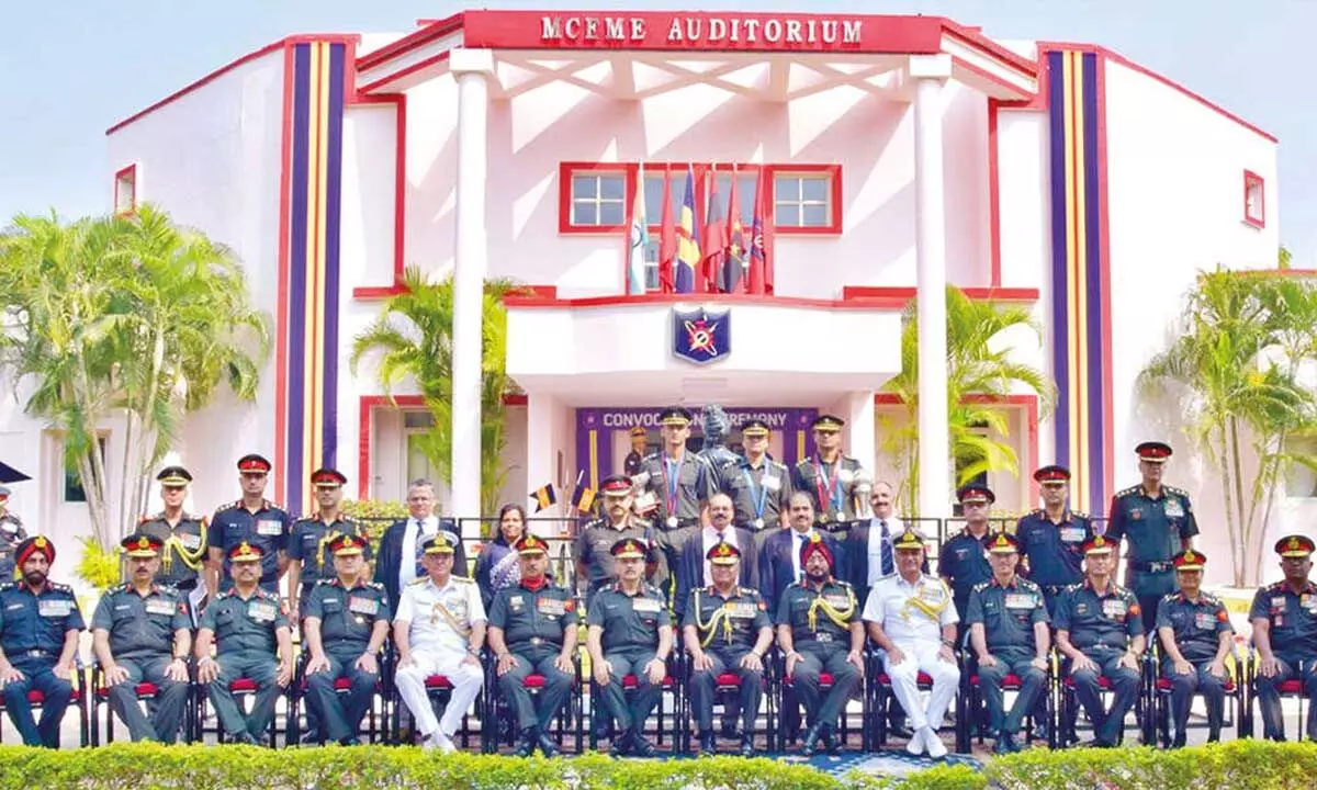 104th convocation at MCEME: Be role models, Gen. Manoj Pande tells cadets