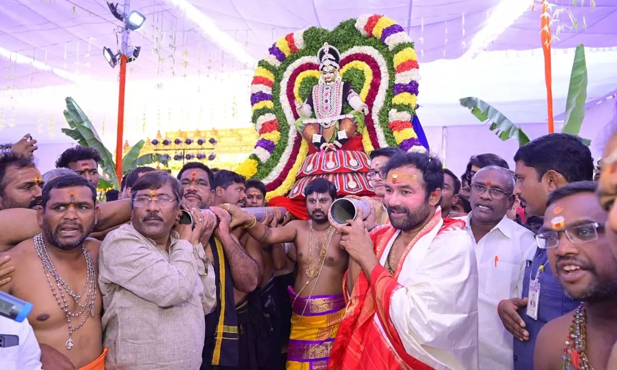Kishan Reddy organises ‘Maha Padi Pujotsavam’