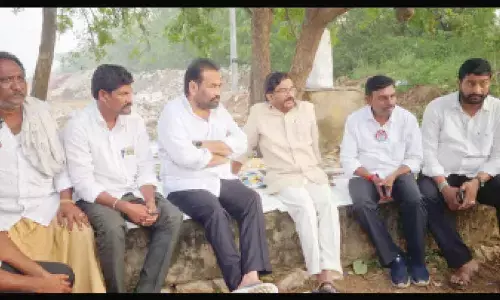 Somireddy launches protest against illegal mining