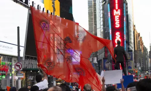 Hindus in US hold car rally ahead of Ram temple opening