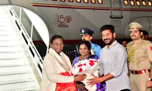 President arrives in Hyderabad for southern sojourn