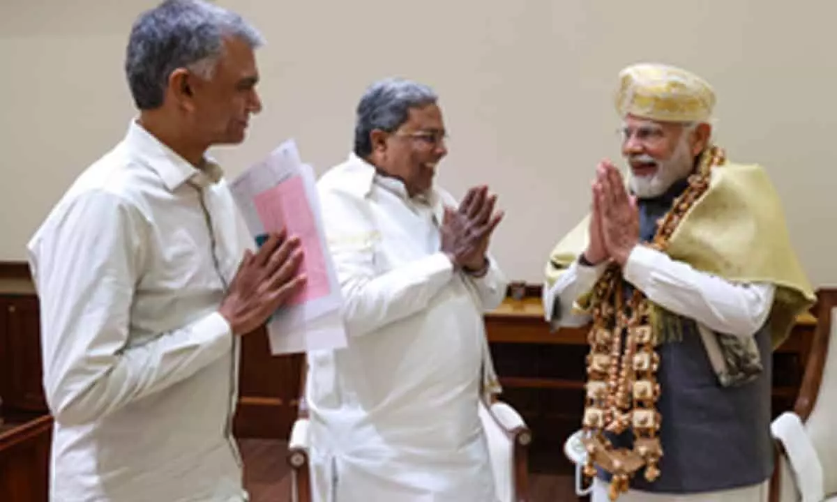 K’taka CM meets PM Modi, seeks release of Rs 18,177 cr drought package