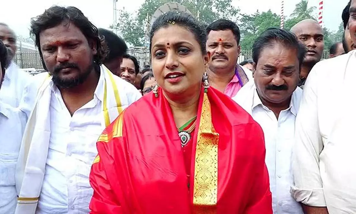 Roja slams false propaganda on her contesting in next elections, says she is with YS Jagan