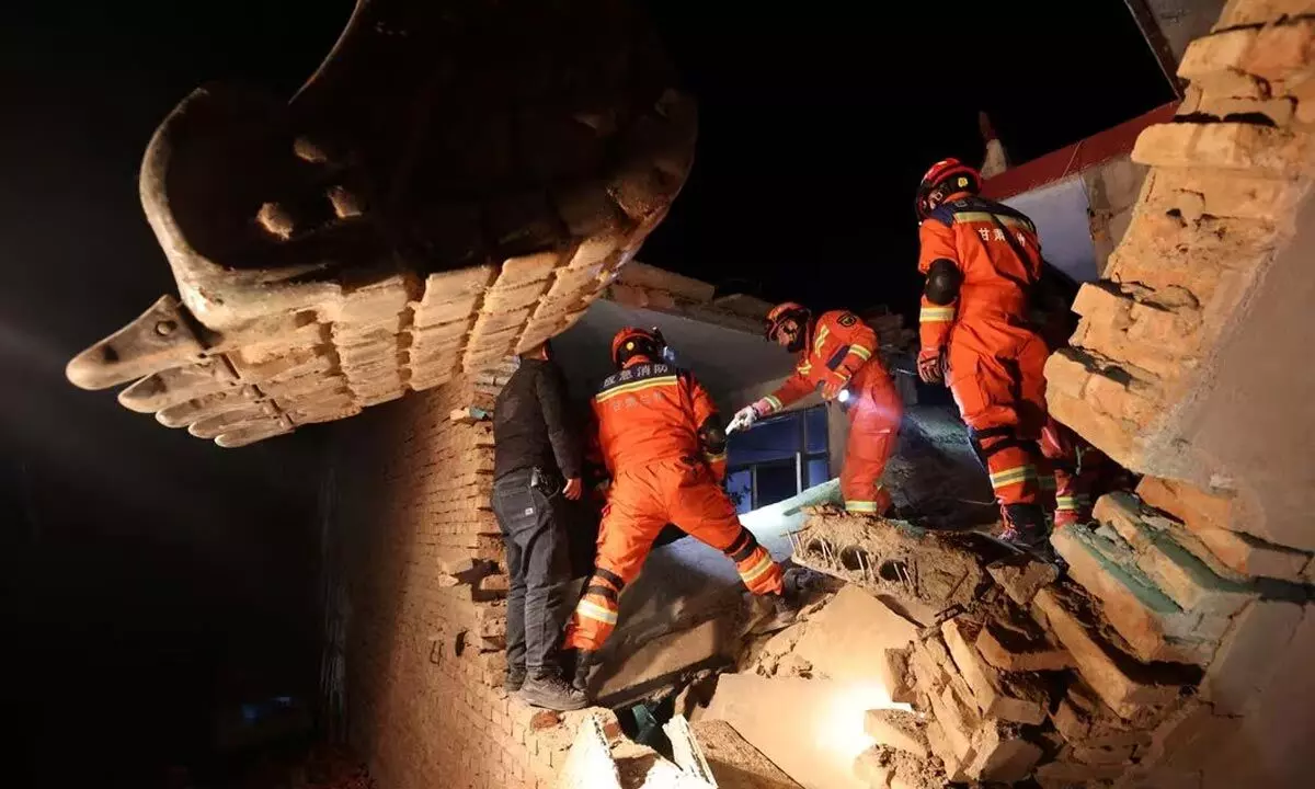 Homes collapse as earthquake kills more than 100 in Chinas rural Gansu