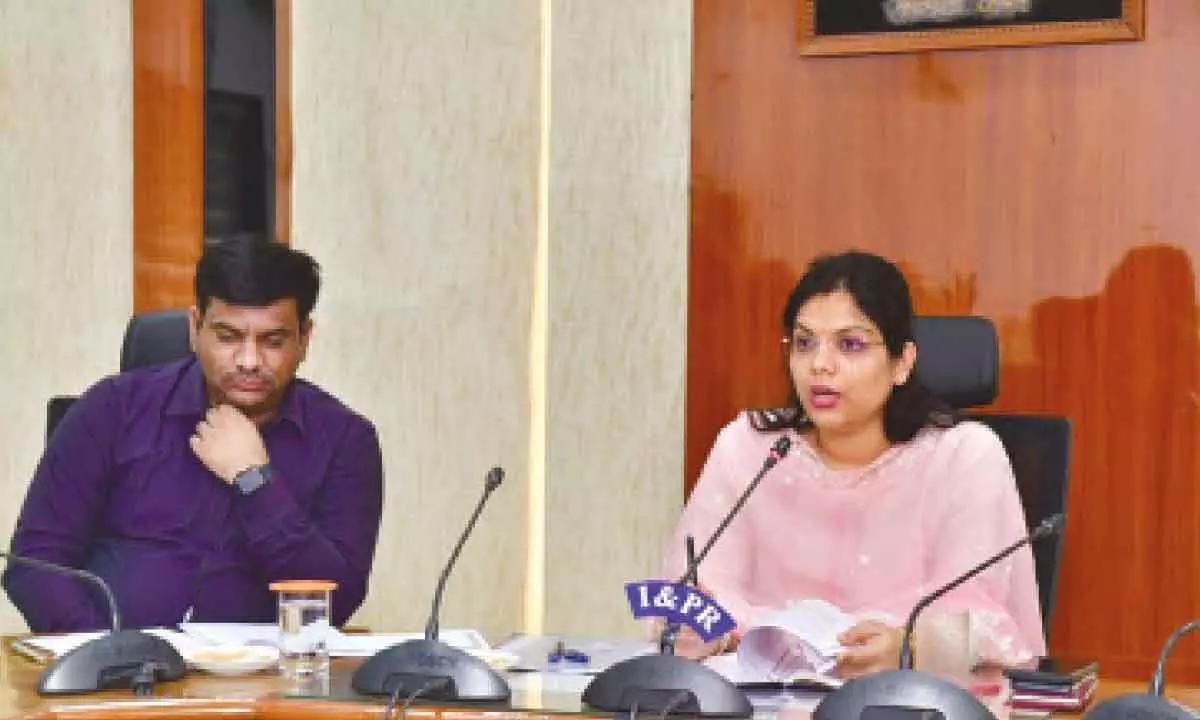 Collector Pamela Satpathy held a review meeting on Pradhan Mantri Vishwakarma Yojana in Karimnagar on Tuesday
