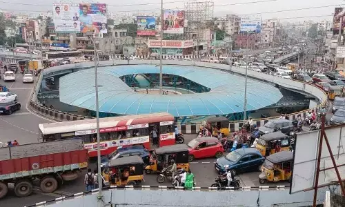 A view of NAD flyover, one of the major junctions in west constituency of Visakhapatnam.